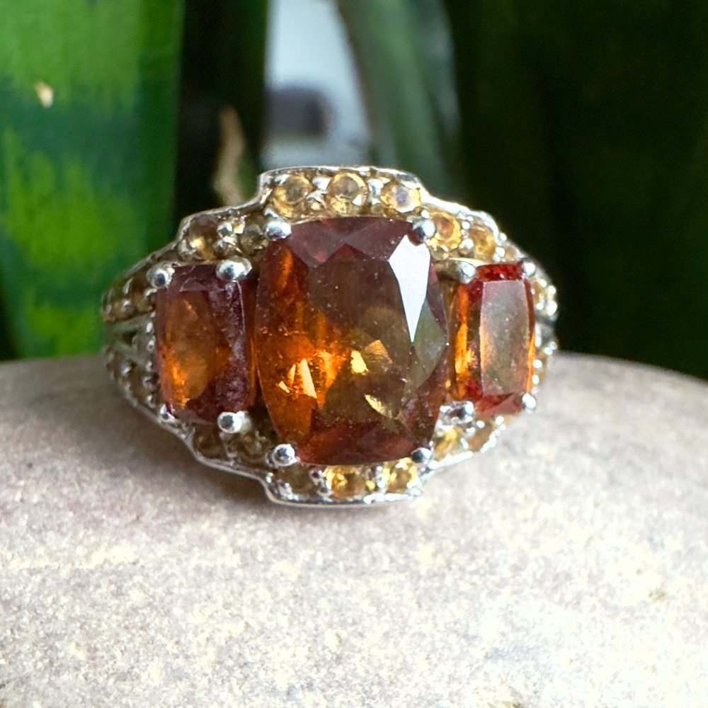 Sterling Citrine Ring